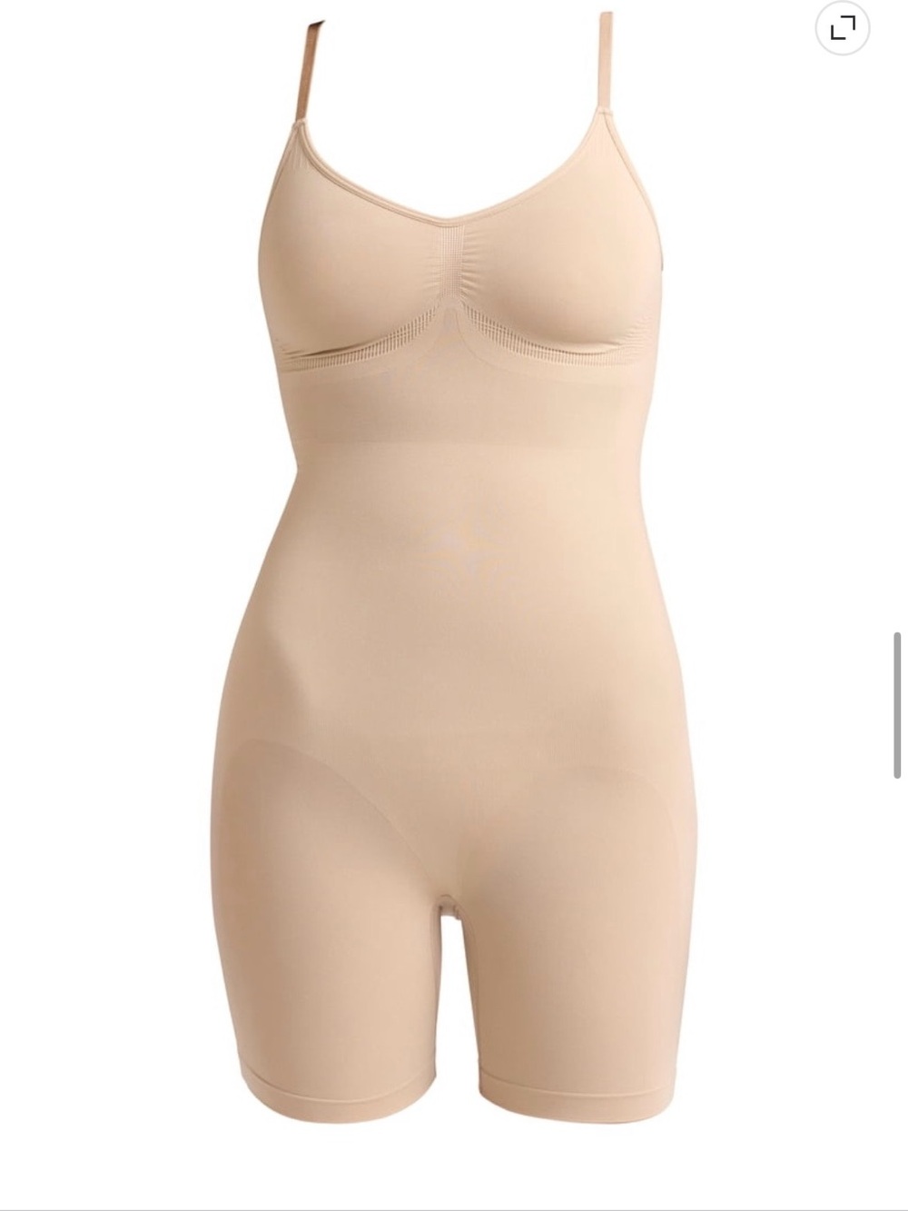 Seamless Mid-Thigh Bodysuit - Nude - Picture 6 of 10